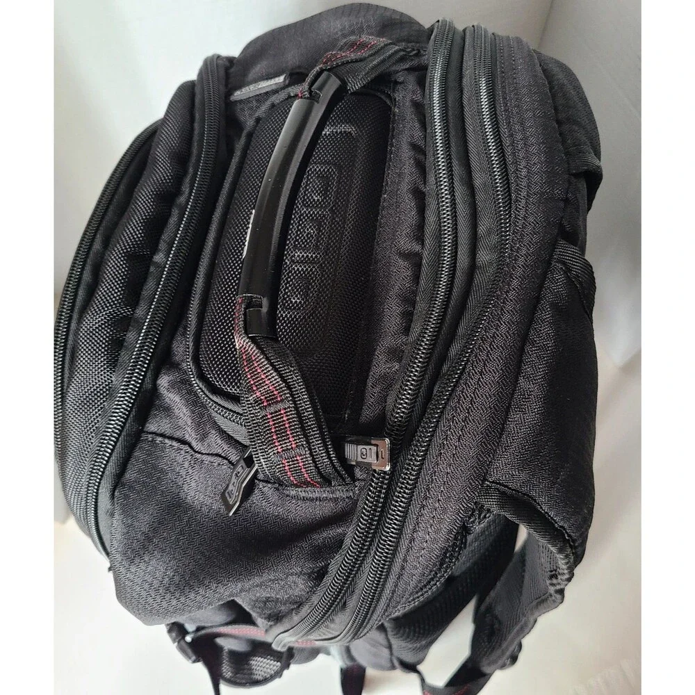 OGIO Prospect Backpack Black Red Laptop Travel School Bag Air Flow Padded